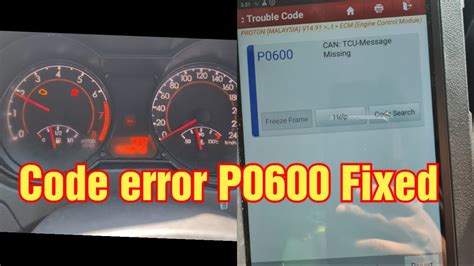 Possible causes Engine oil level low. . P0600 code ford